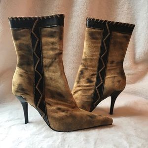 Nine West animal print boots